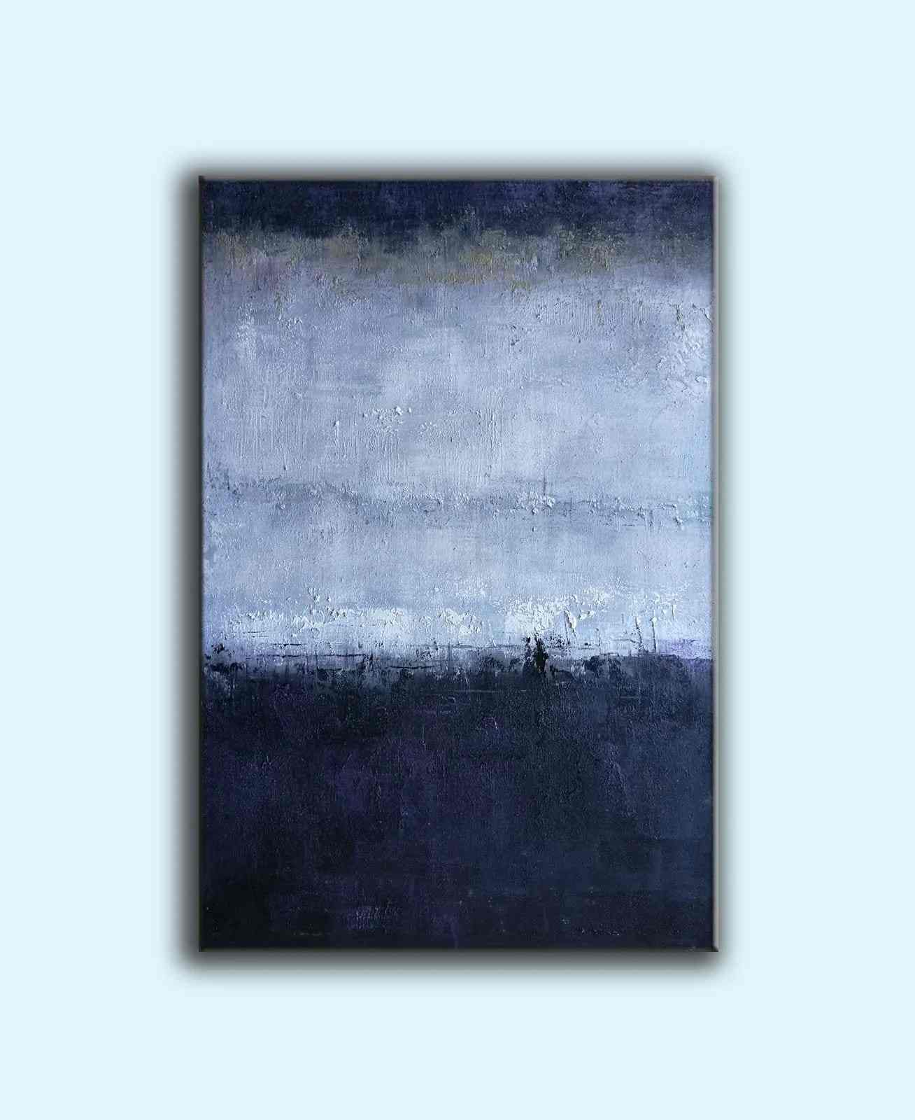 Oversized Deep Living Hallway Abstract Canvas Wall Art UUJG2 wall art